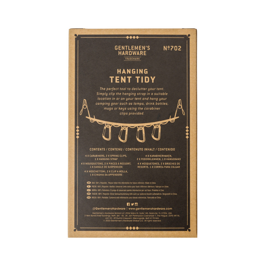 GENTLEMENS HARDWARE Hanging Tent Tidy