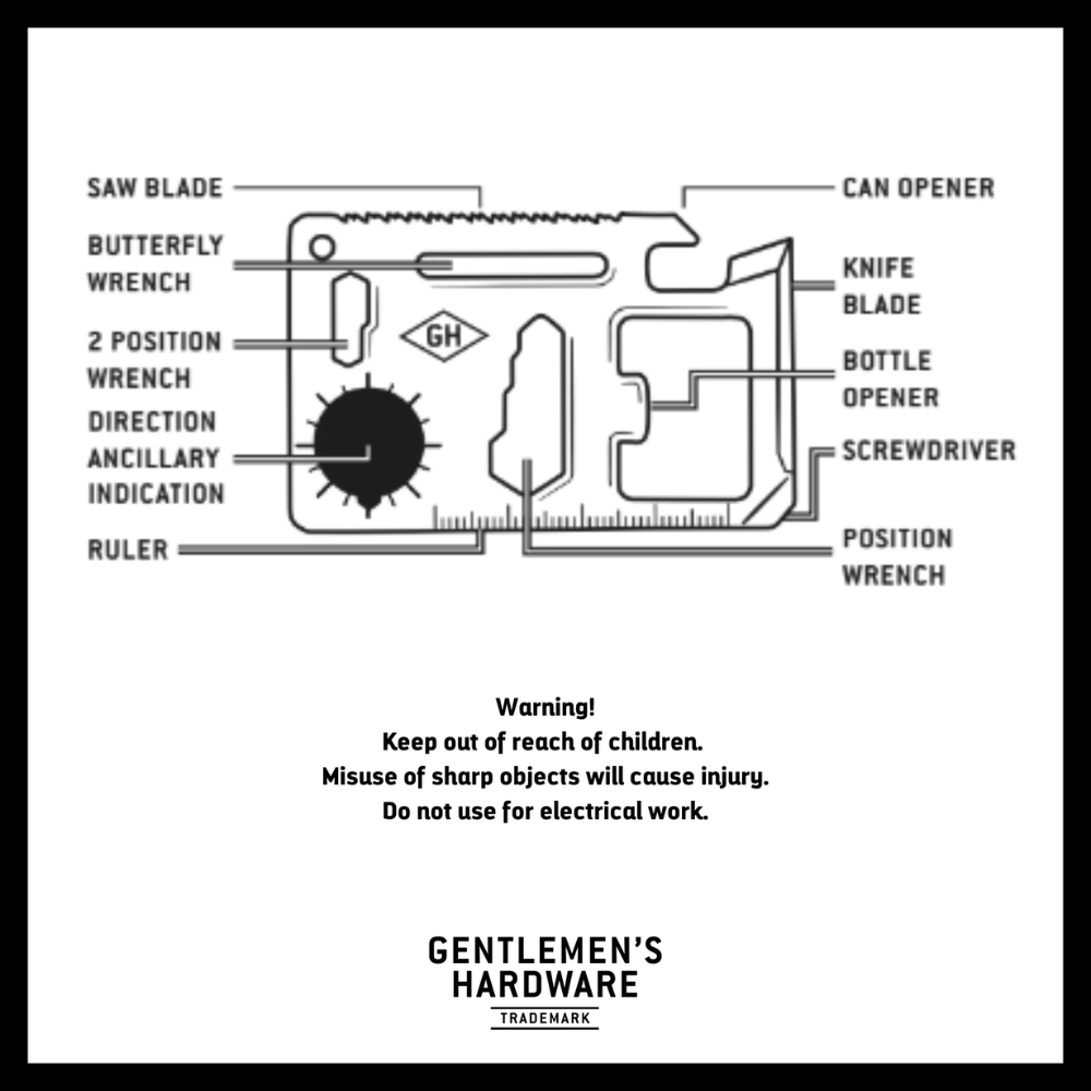 Load image into Gallery viewer, GENTLEMENS HARDWARE Multi Tool Survival Kit - Set of 3