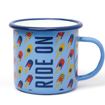 GENTLEMENS HARDWARE Enamel Mug 500ml - Cycling