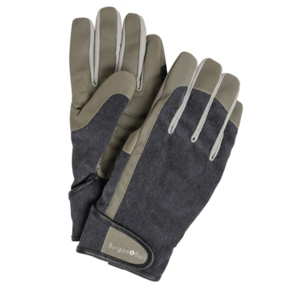 BURGON & BALL Men's Dig the Glove Gardening Gloves - Country Cord L/XL - Pair