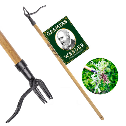 GRAMPA'S Weeder - Stand Up Weed Puller Tool w/ Long Handle