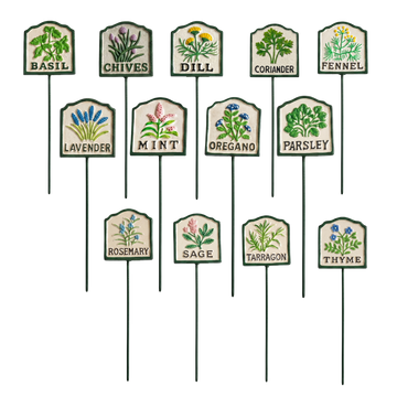 MARTHA'S VINEYARD Herb Garden Labels (Green & Cream)