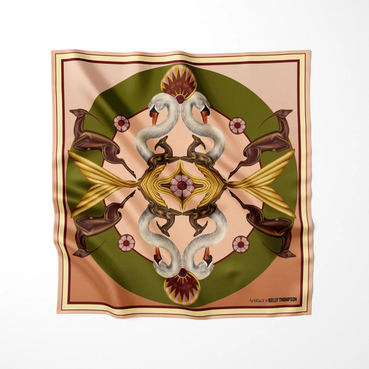 ARTIFACT Square Silk Scarf - Gilded
