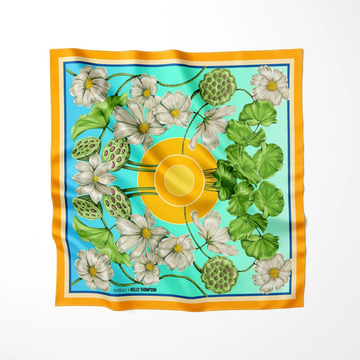 ARTIFACT Square Silk Scarf - Glade