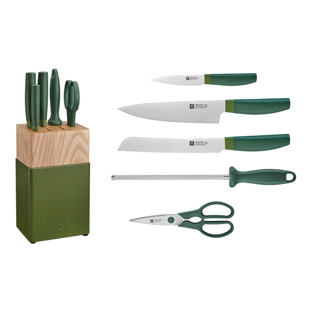 ZWILLING Now S Knife Block Set 6pc - Green