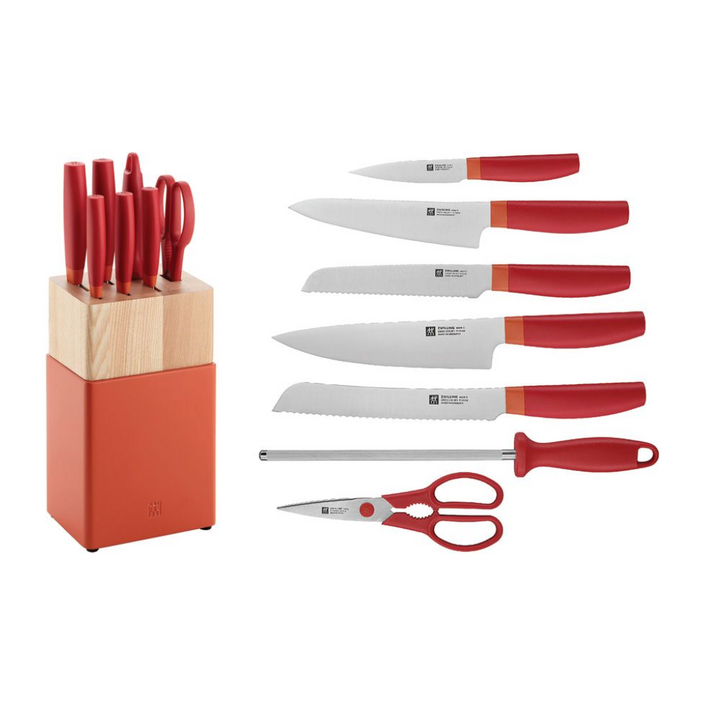 ZWILLING Now S Knife Block Set 8pc - Orange