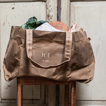 HEAVEN IN EARTH Waxed Canvas Carry All Tote/ Boot Bag