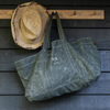 HEAVEN IN EARTH Waxed Canvas Carry All Tote/ Boot Bag