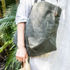 HEAVEN IN EARTH Waxed Canvas Carry All Tote/ Boot Bag