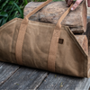HEAVEN IN EARTH Waxed Canvas Log Carrier Desert Sand