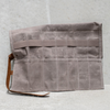 HEAVEN IN EARTH Waxed Canvas Utility Roll - Ash