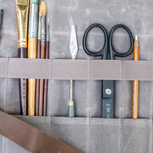 Load image into Gallery viewer, HEAVEN IN EARTH Waxed Canvas Utility Roll - Ash