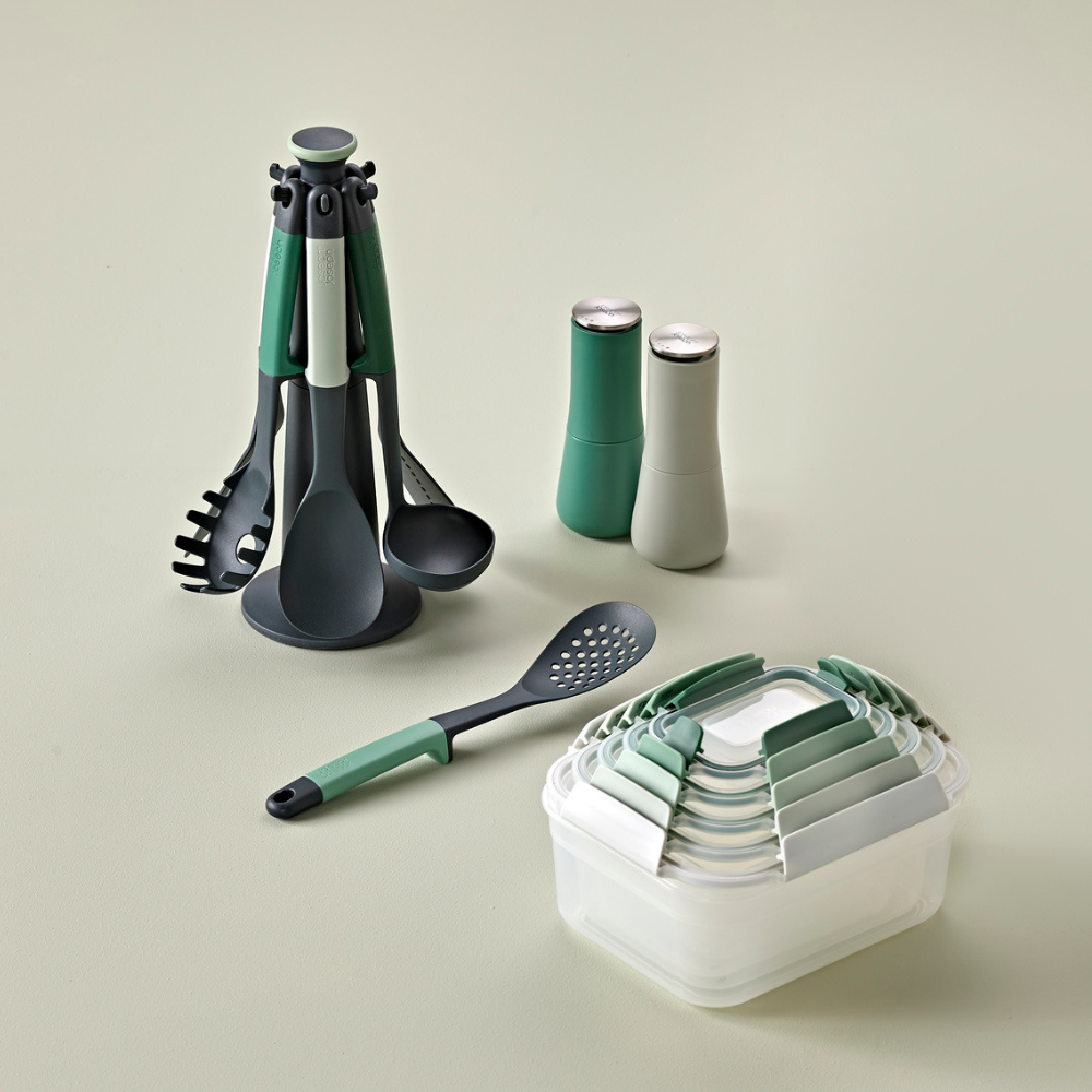 Load image into Gallery viewer, JOSEPH JOSEPH Editions Milltop™ Salt &amp; Pepper Mills - Sage Green