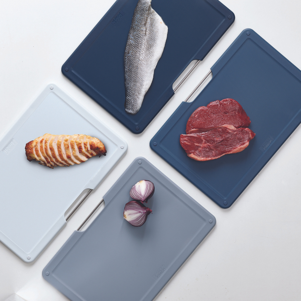 Load image into Gallery viewer, JOSEPH JOSEPH Folio™ Chopping Board Set Regular - Graphite 4pc