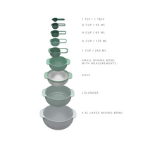 Load image into Gallery viewer, JOSEPH JOSEPH Editions Nest™ 9 Plus Bowl Set - Sage Green