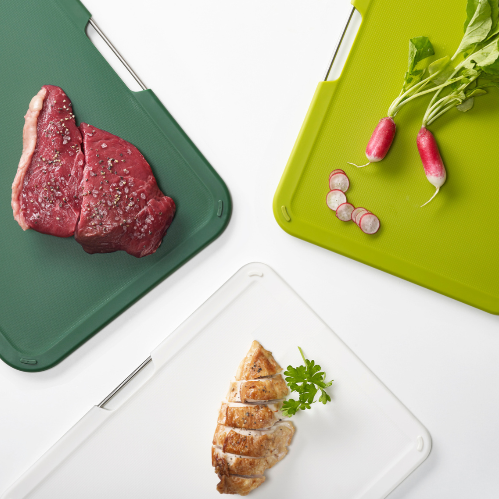 Load image into Gallery viewer, JOSEPH JOSEPH Nest™ Boards Chopping Board Set Large - Green 3pc