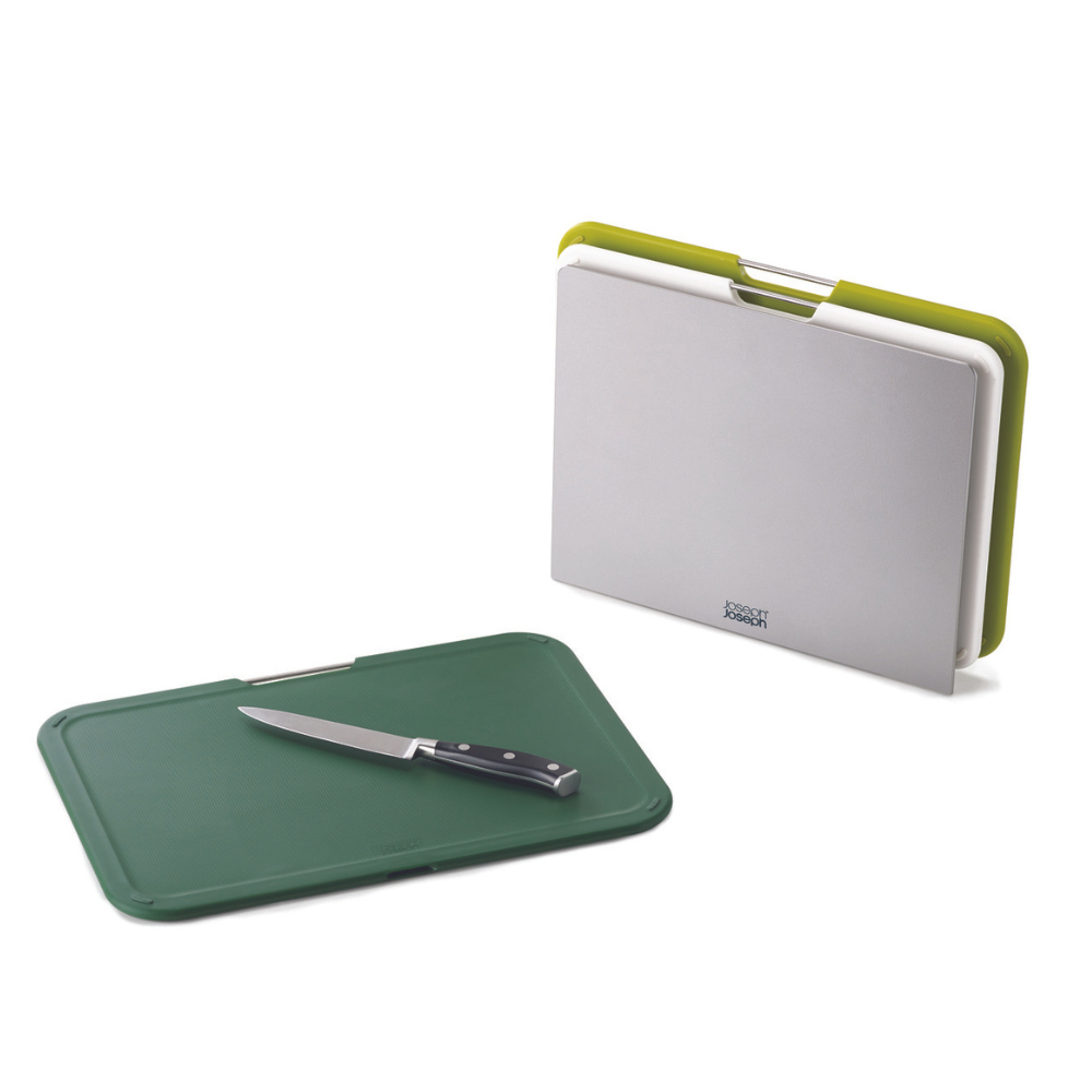 Load image into Gallery viewer, JOSEPH JOSEPH Nest™ Boards Chopping Board Set Large - Green 3pc