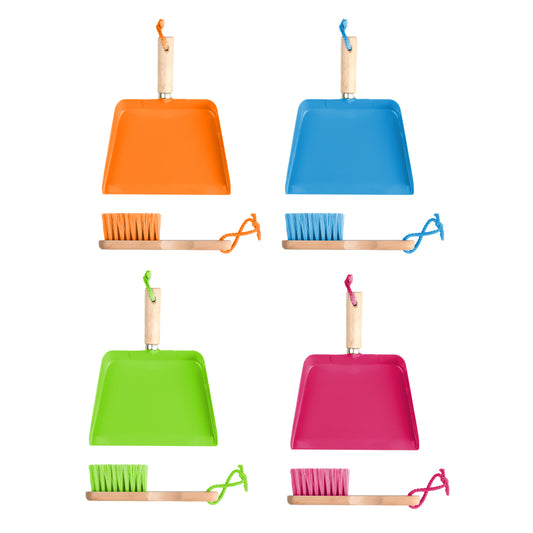 ESSCHERT DESIGN Children's Dustpan & Broom - Set of 4