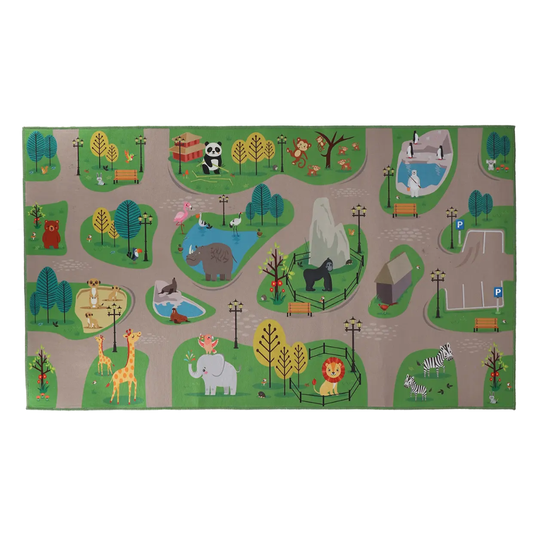 ESSCHERT DESIGN Outdoor Play Rug - Zoo