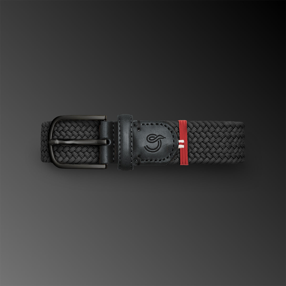 LA BOUCLE Mono Black Buckle Belt - Atlanta