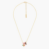 LES NEREIDES Pendant Necklace - Japanese Emperor Butterfly & Cherry Blossom