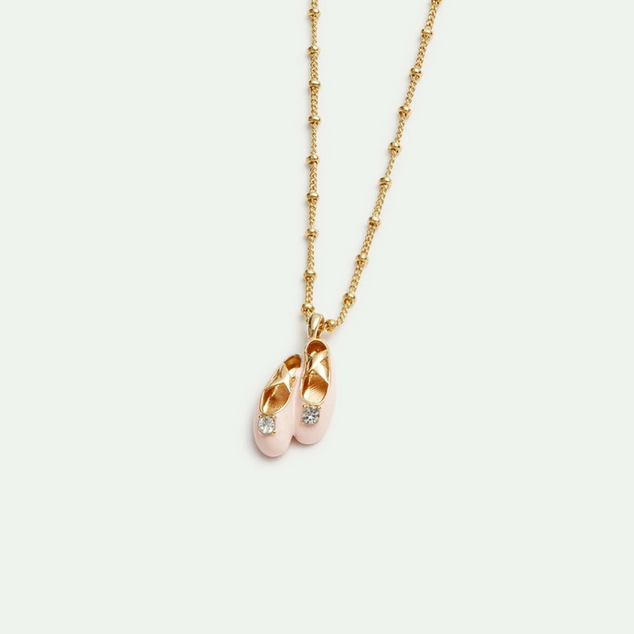 LES NEREIDES Pendant Necklace - Pink Ballet Slipper