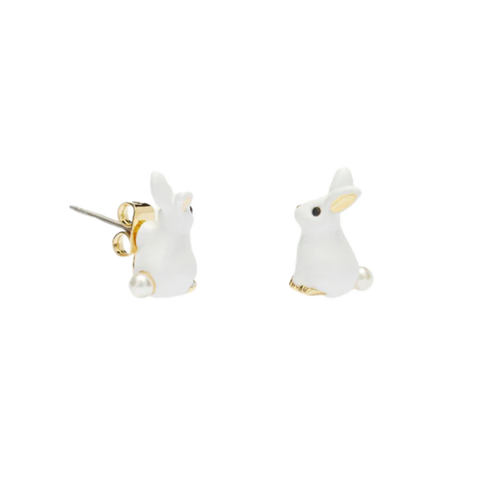 LES NEREIDES Stud Earrings - Pearl-tail Rabbit