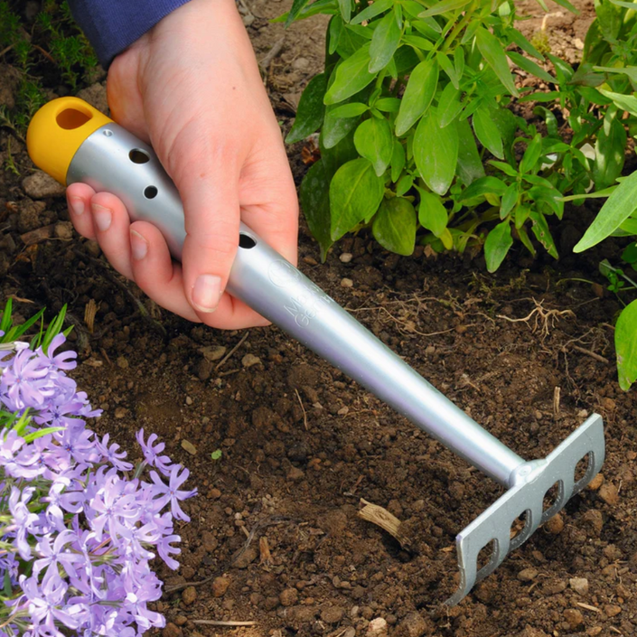 WOLF GARTEN Small Garden Rake - Galvanised