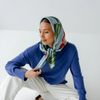 ARTIFACT Square Silk Scarf - Liora Blossom