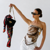 ARTIFACT Square Silk Scarf - Liora Noir