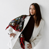 ARTIFACT Square Silk Scarf - Liora Noir