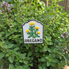 MARTHA'S VINEYARD Herb Garden Labels (White & Black) - Set of 8