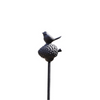 MARTHA'S VINEYARD Garden Stake Black Finish - Pinecone