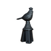 MARTHA'S VINEYARD Garden Stake Topper Black Finish - Queen Sparrow