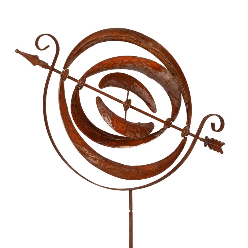 Load image into Gallery viewer, MARTHA&#39;S VINEYARD Wind Spinner - Orb Rust