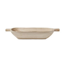 Load image into Gallery viewer, MARTHA&#39;S VINEYARD Wooden Oval Bowl With Handles - Large