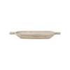 MARTHA'S VINEYARD Wooden Oval Bowl With Handles - Small