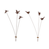 MARTHA'S VINEYARD Bird Spray Rust - Set of 2