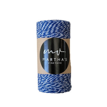 MARTHA'S VINEYARD Candy Stripe Twine - Dark Blue & White