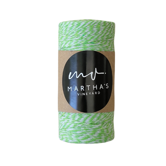 MARTHA'S VINEYARD Candy Stripe Twine - Peppermint & White