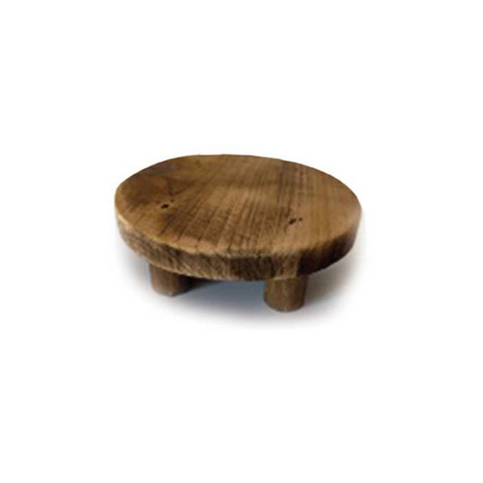 MARTHA'S VINEYARD Round Timber Plant Stand - Small