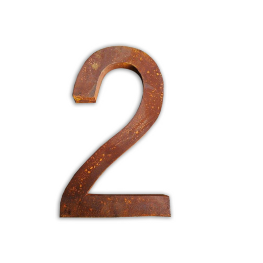 MARTHA'S VINEYARD Rusted House Number - '2'
