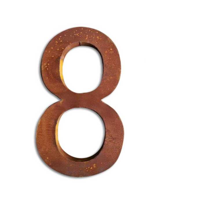 MARTHA'S VINEYARD Rusted House Number - '8'