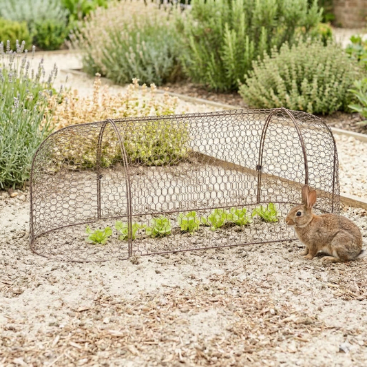 MARTHA'S VINEYARD Rustic Wire Cloche Tunnel 3pc Set