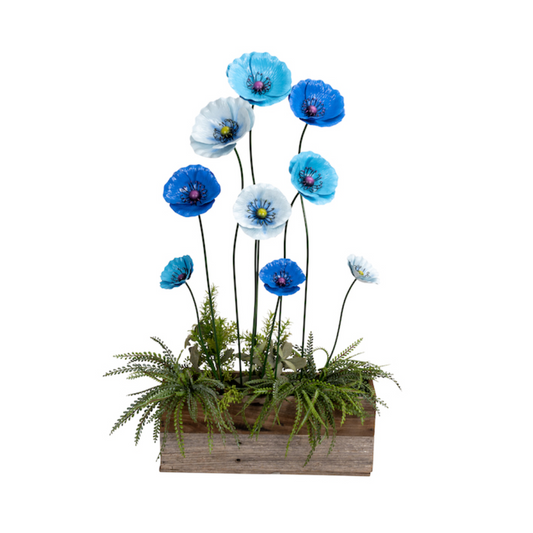 MARTHA'S VINEYARD Stake Poppy Blue - Set of 9
