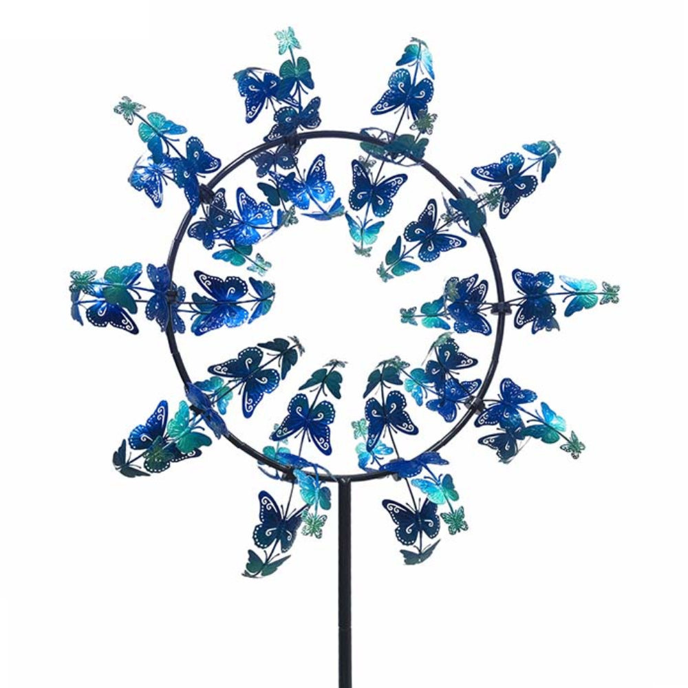 Load image into Gallery viewer, MARTHA&#39;S VINEYARD Wind Spinner - Butterfly Blue Wave