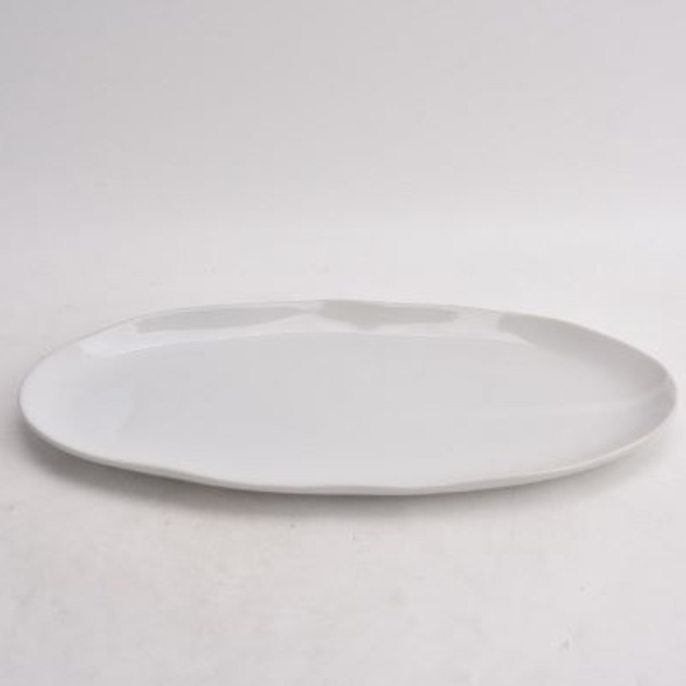 MODE Wonky Oval Serving Platter 38cm - White