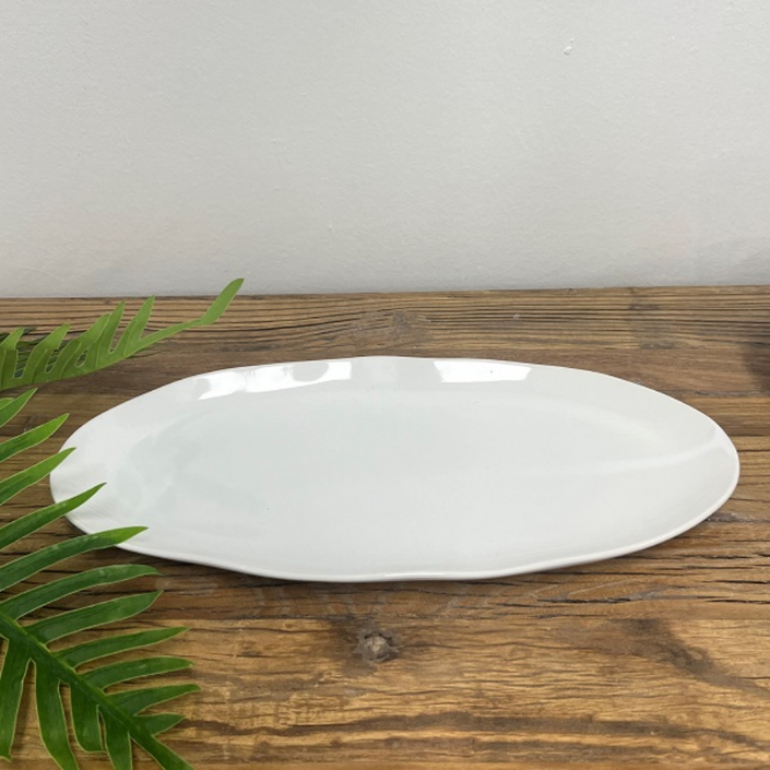 MODE Wonky Oval Serving Platter 38cm - White