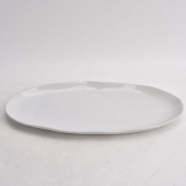 MODE Wonky Oval Serving Platter 38cm - White