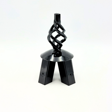 MARTHA'S VINEYARD Steel Garden Finial - Spiral